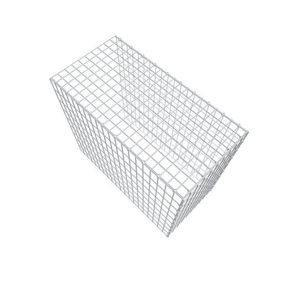 Monteret gabion type 4 100 cm x 90 cm x 50 cm (L x H x D), maskestørrelse 5 cm x 10 cm, C-ring