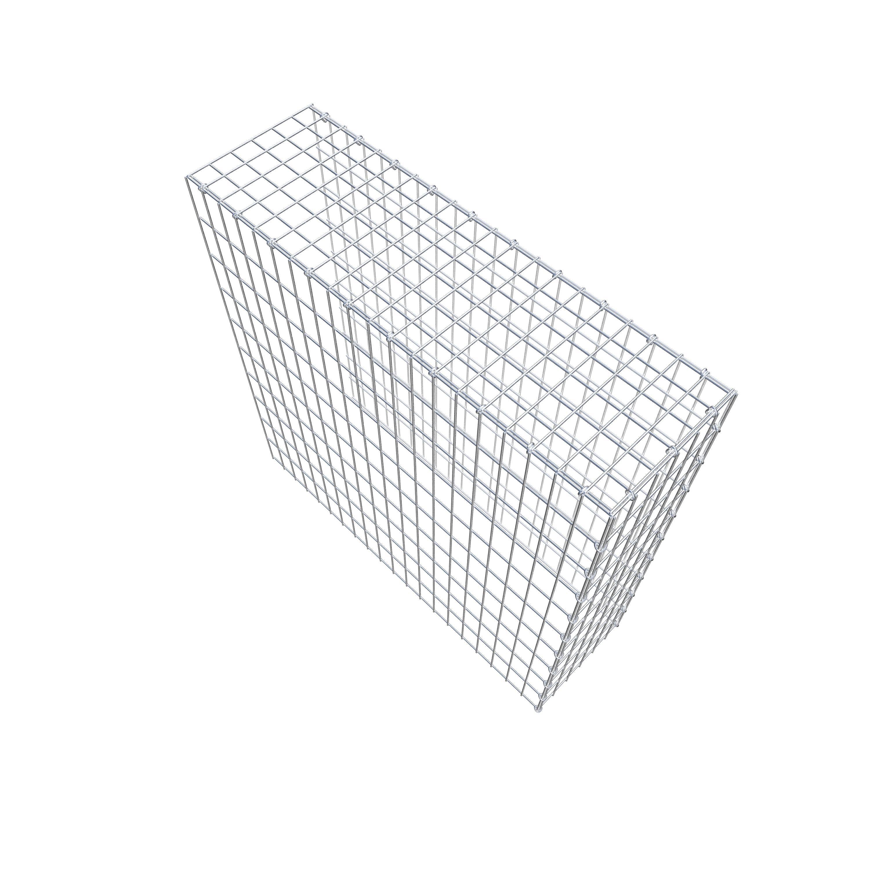 Extra gabion typ 4 100 cm x 100 cm x 30 cm (L x H x D), maskstorlek 5 cm x 10 cm, C-ring