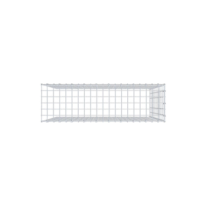 Mounted gabion type 4 100 cm x 100 cm x 30 cm (L x H x D), mesh size 5 cm x 10 cm, C-ring