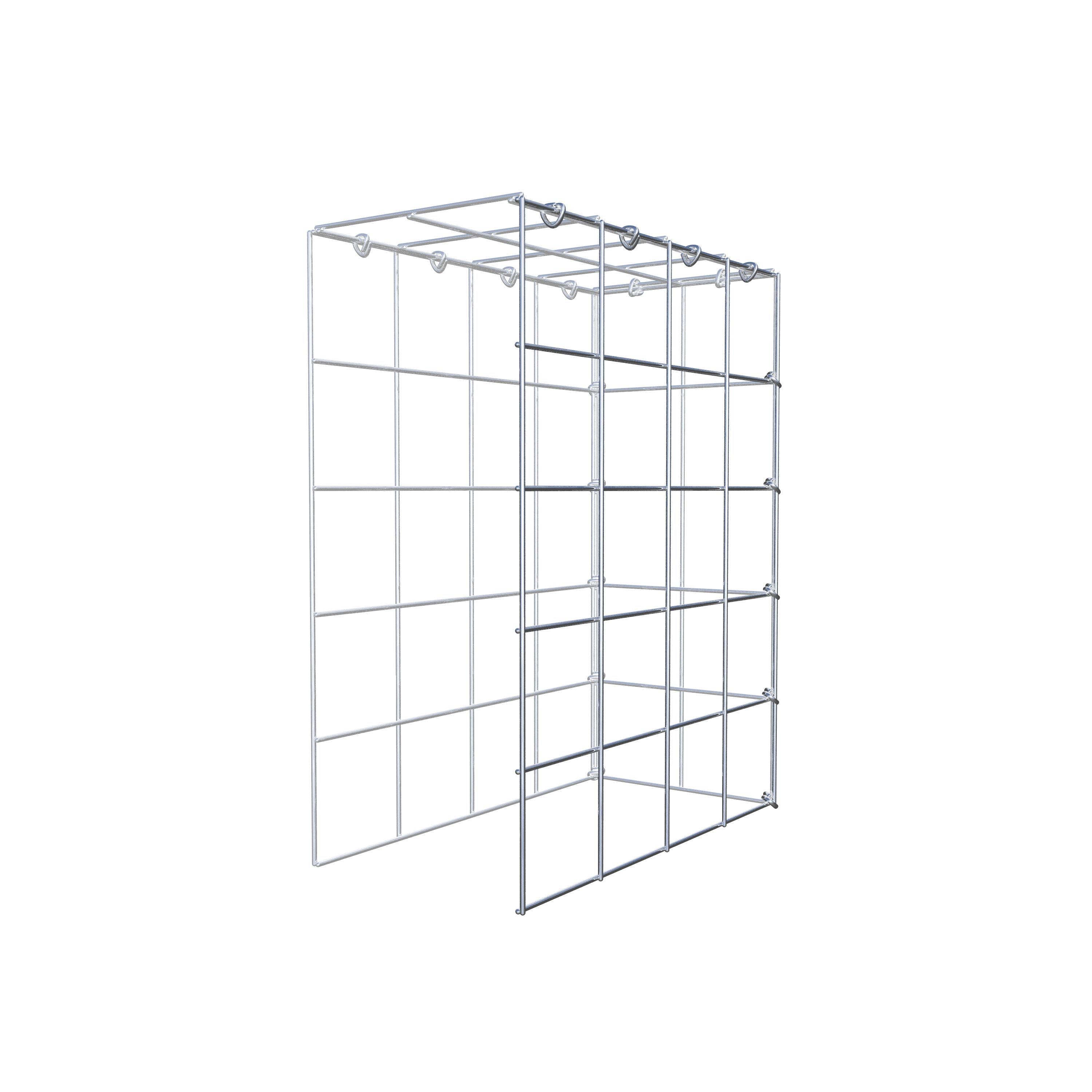 Monteret gabion type 4 50 cm x 40 cm x 20 cm (L x H x D), maskestørrelse 10 cm x 10 cm, C-ring