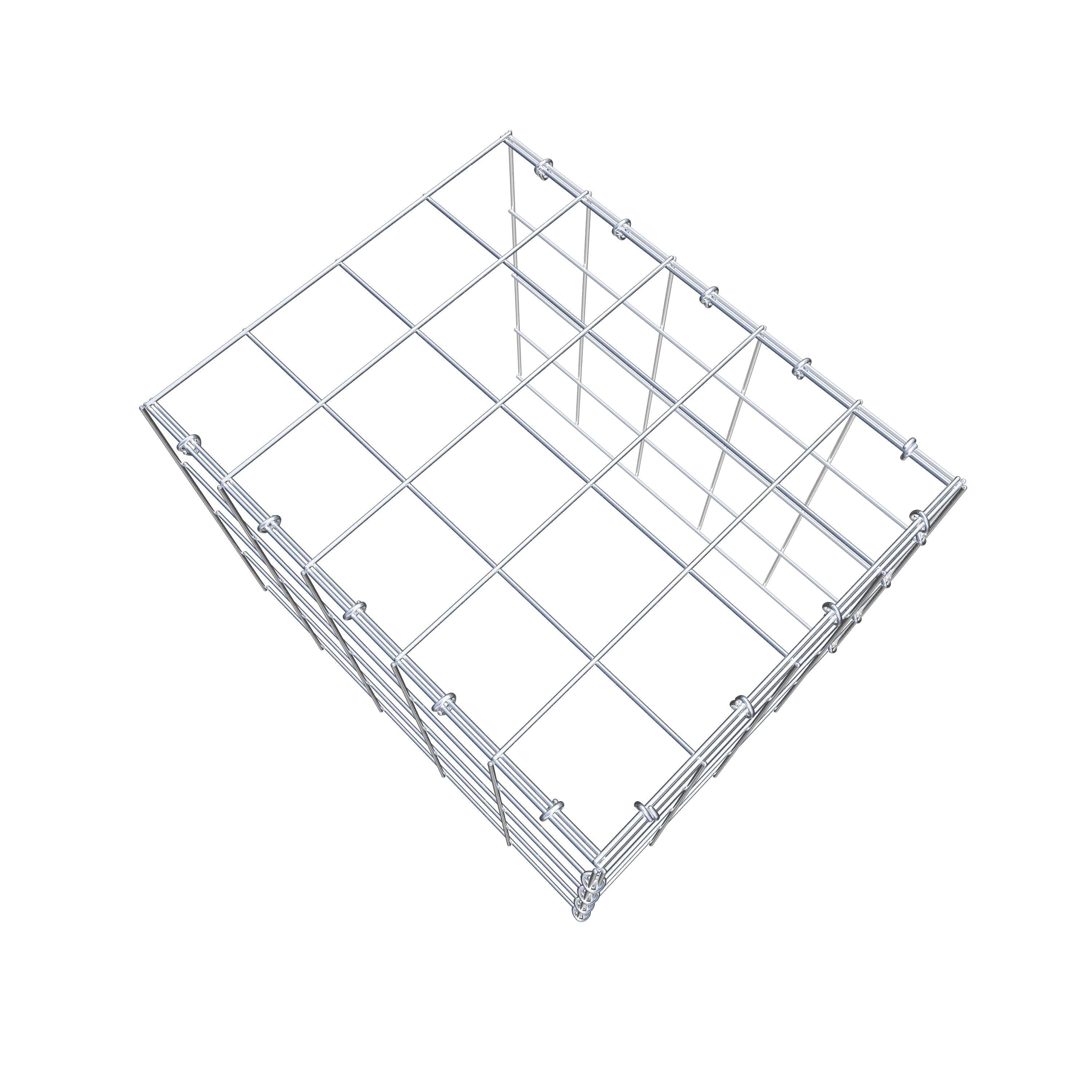 Add-on schanskorf type 4 50 cm x 40 cm x 40 cm (L x H x D), maaswijdte 10 cm x 10 cm, C-ring