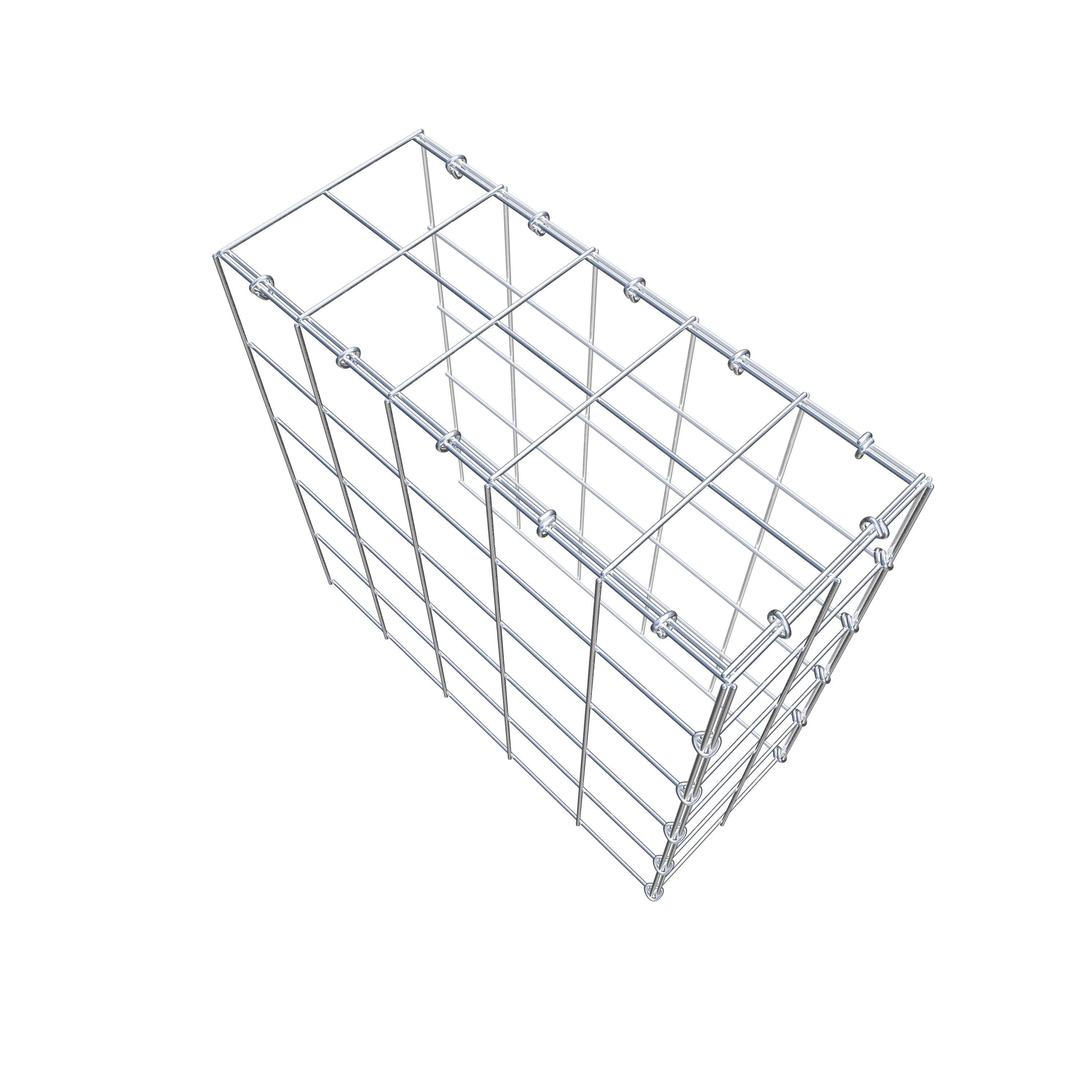 Anbaugabione Typ 4 50 cm x 50 cm x 20 cm (L x H x T), Maschenweite 10 cm x 10 cm, C-Ring