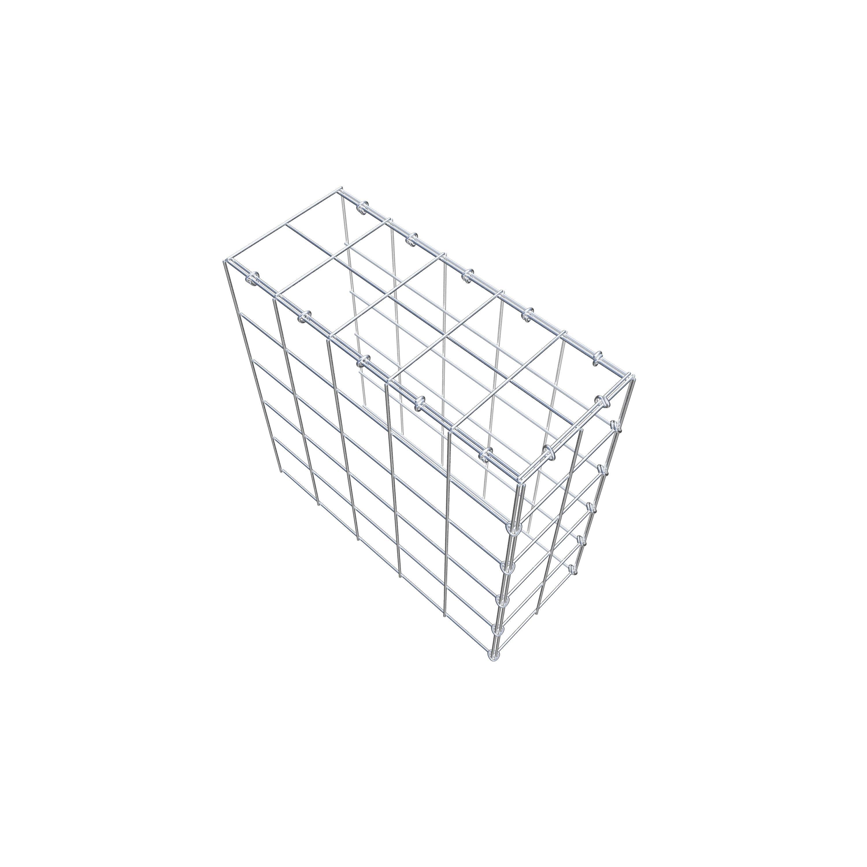 Add-on schanskorf type 4 50 cm x 50 cm x 20 cm (L x H x D), maaswijdte 10 cm x 10 cm, C-ring