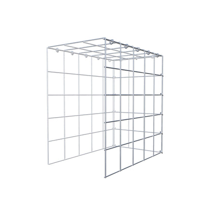 Monteret gabion type 4 50 cm x 50 cm x 30 cm (L x H x D), maskestørrelse 10 cm x 10 cm, C-ring