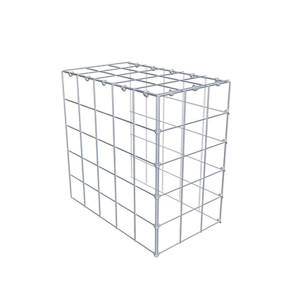 Monteret gabion type 4 50 cm x 50 cm x 30 cm (L x H x D), maskestørrelse 10 cm x 10 cm, C-ring