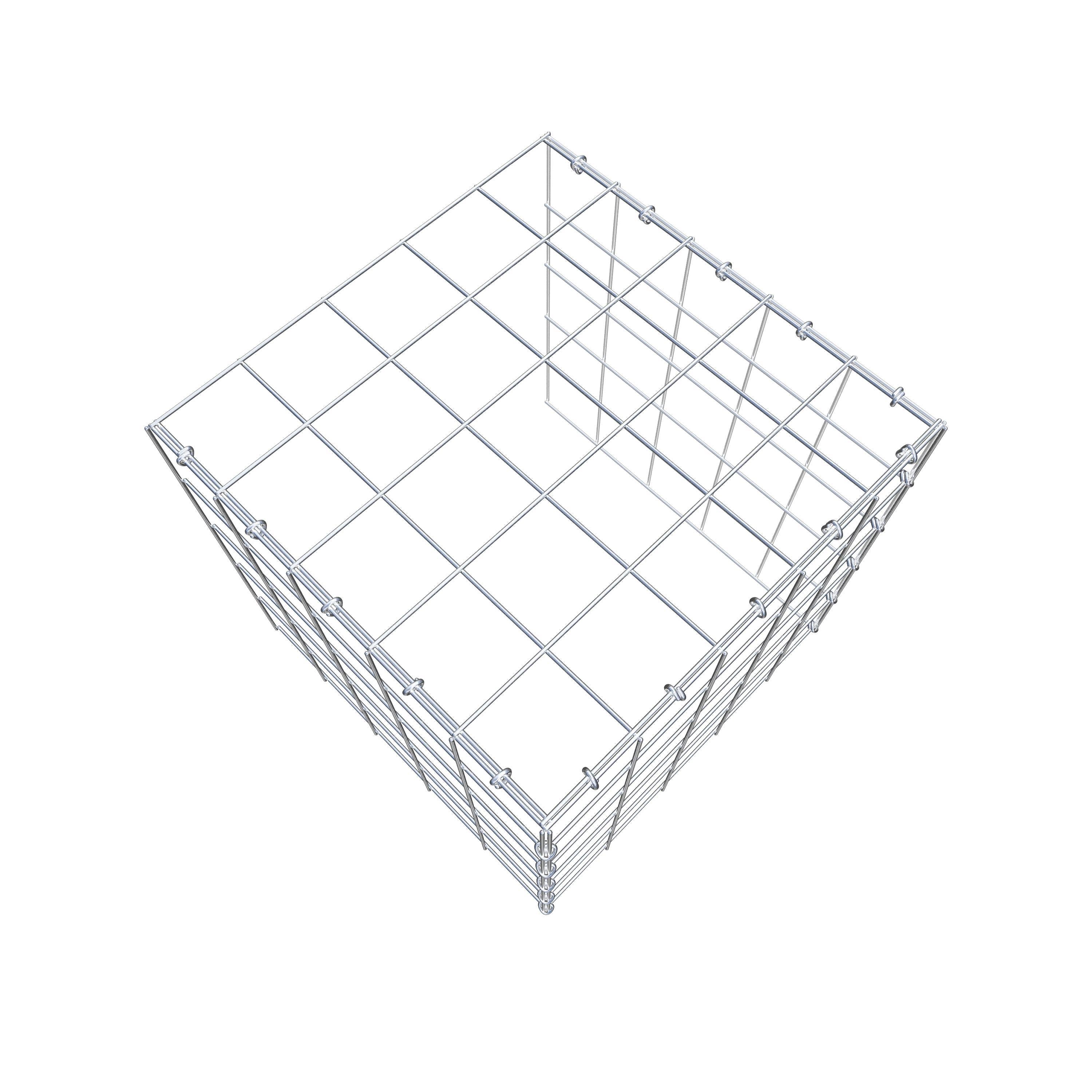 Gabião tipo 4 50 cm x 50 cm x 50 cm (C x A x P), malhagem 10 cm x 10 cm, anel C