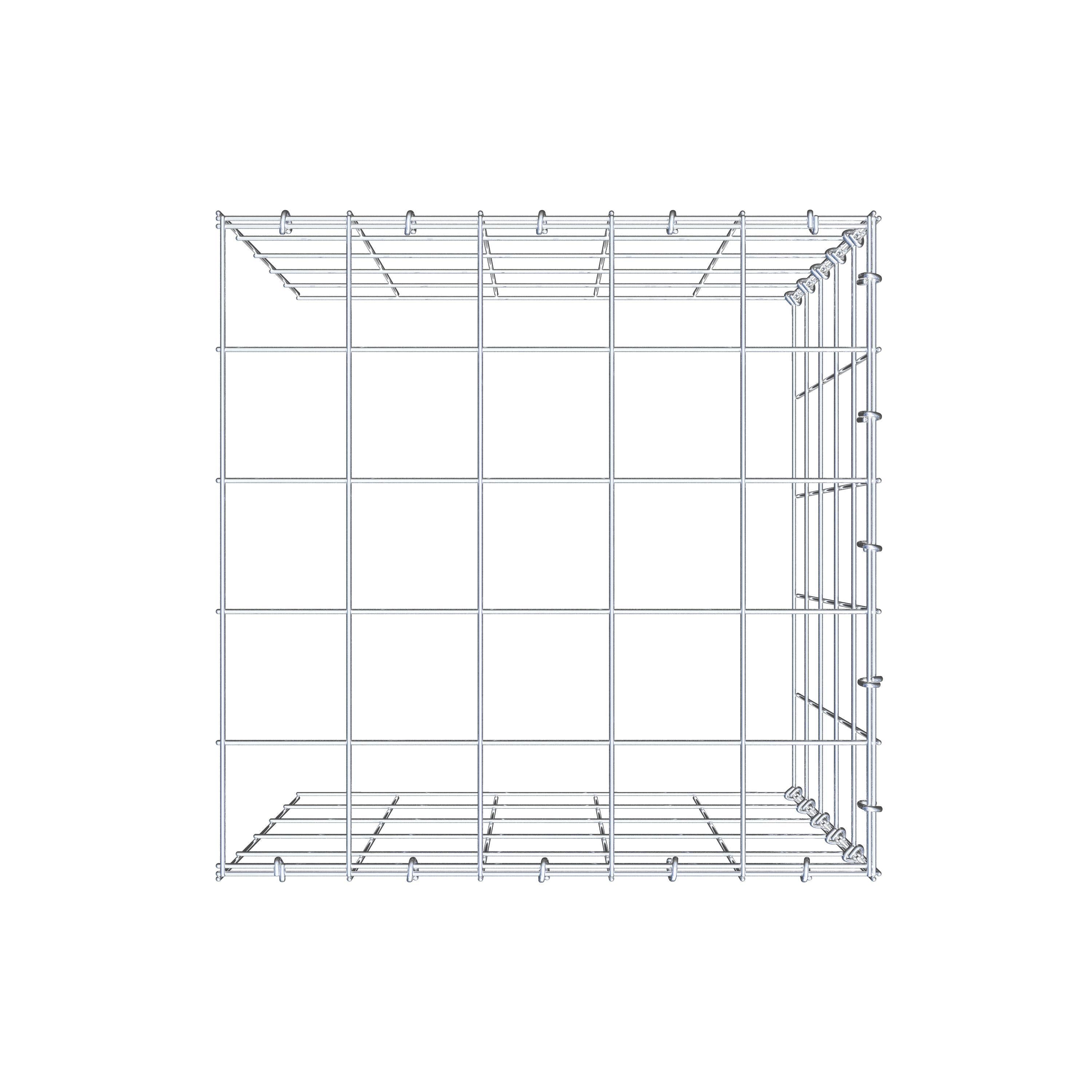 Gabião tipo 4 50 cm x 50 cm x 50 cm (C x A x P), malhagem 10 cm x 10 cm, anel C