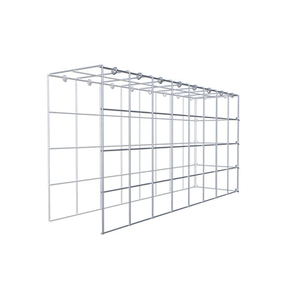 Anbaugabione Typ 4 80 cm x 40 cm x 20 cm (L x H x T), Maschenweite 10 cm x 10 cm, C-Ring