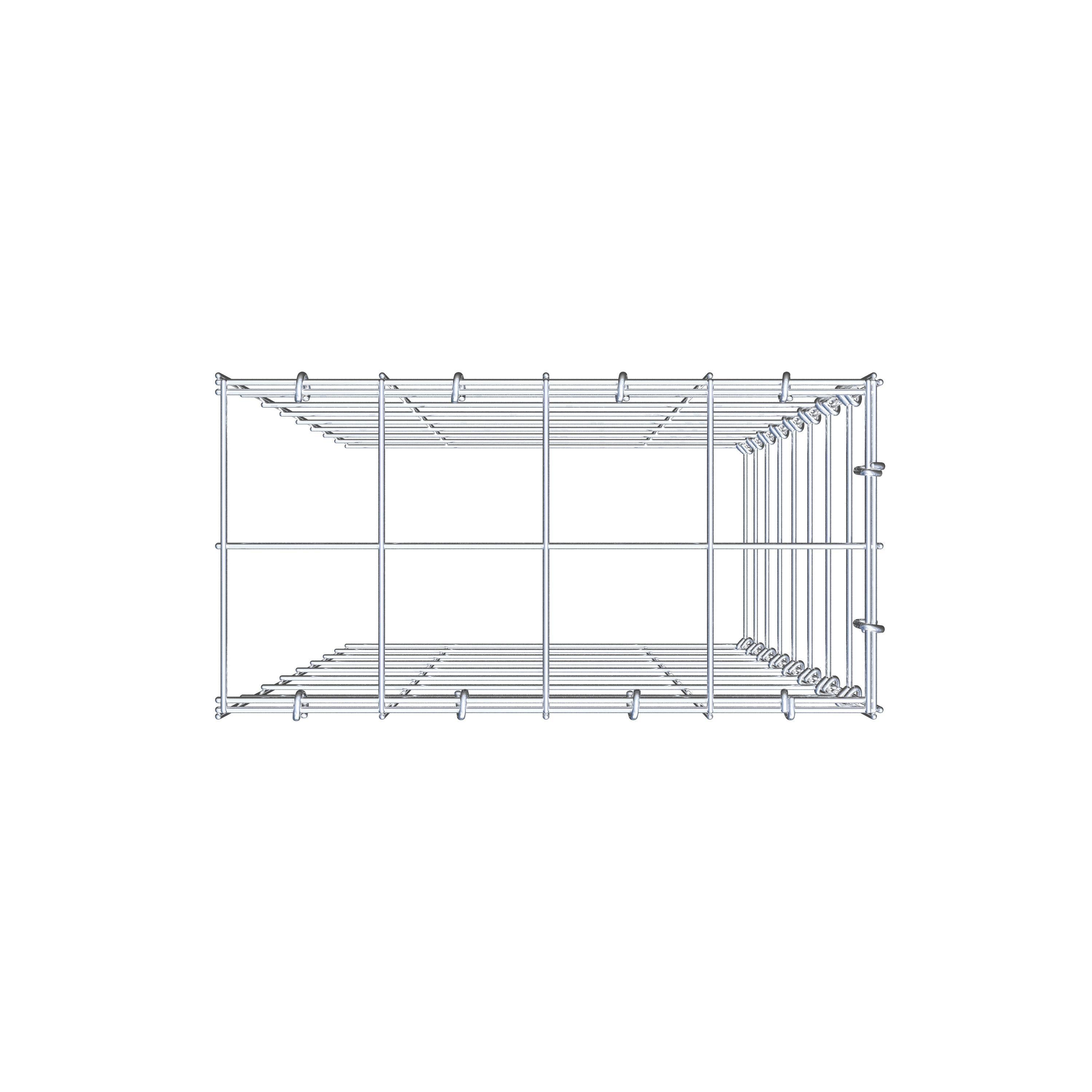 Gabião Tipo 4 80 cm x 40 cm x 20 cm (C x A x P), malhagem 10 cm x 10 cm, anel C