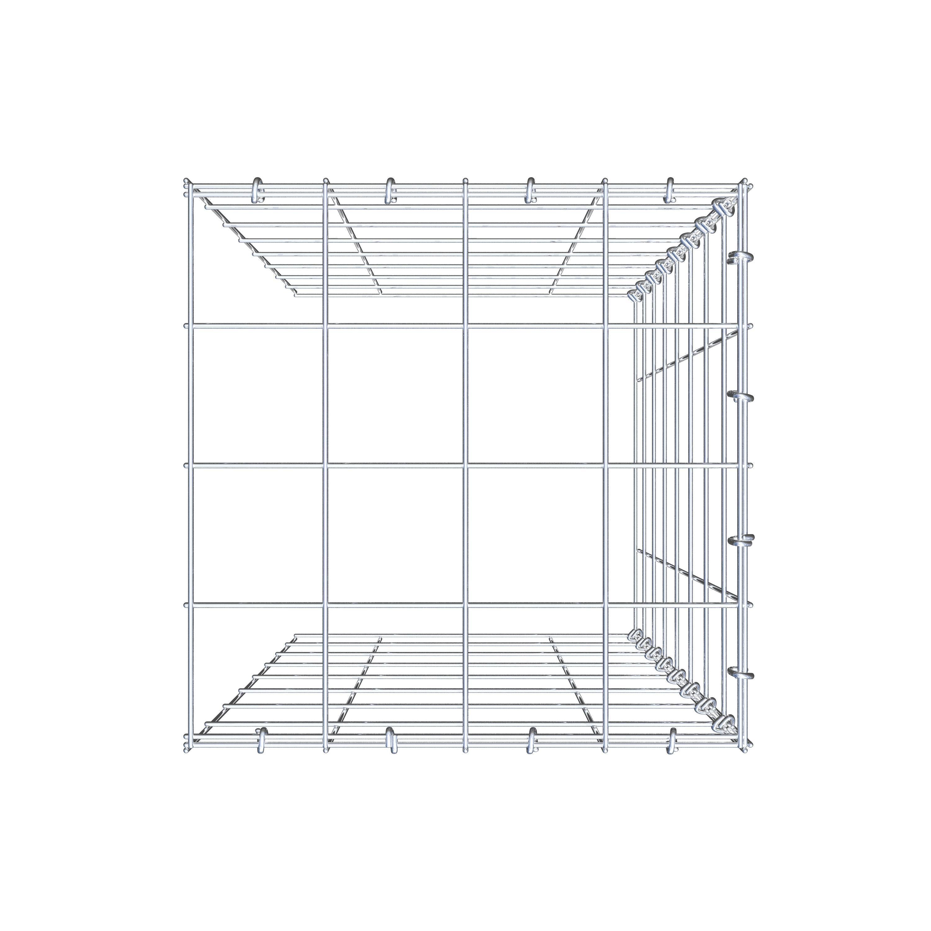 Toegevoegde pool type 4 80 cm x 40 cm x 40 cm (L x H x D), maaswijdte 10 cm x 10 cm, C-ring