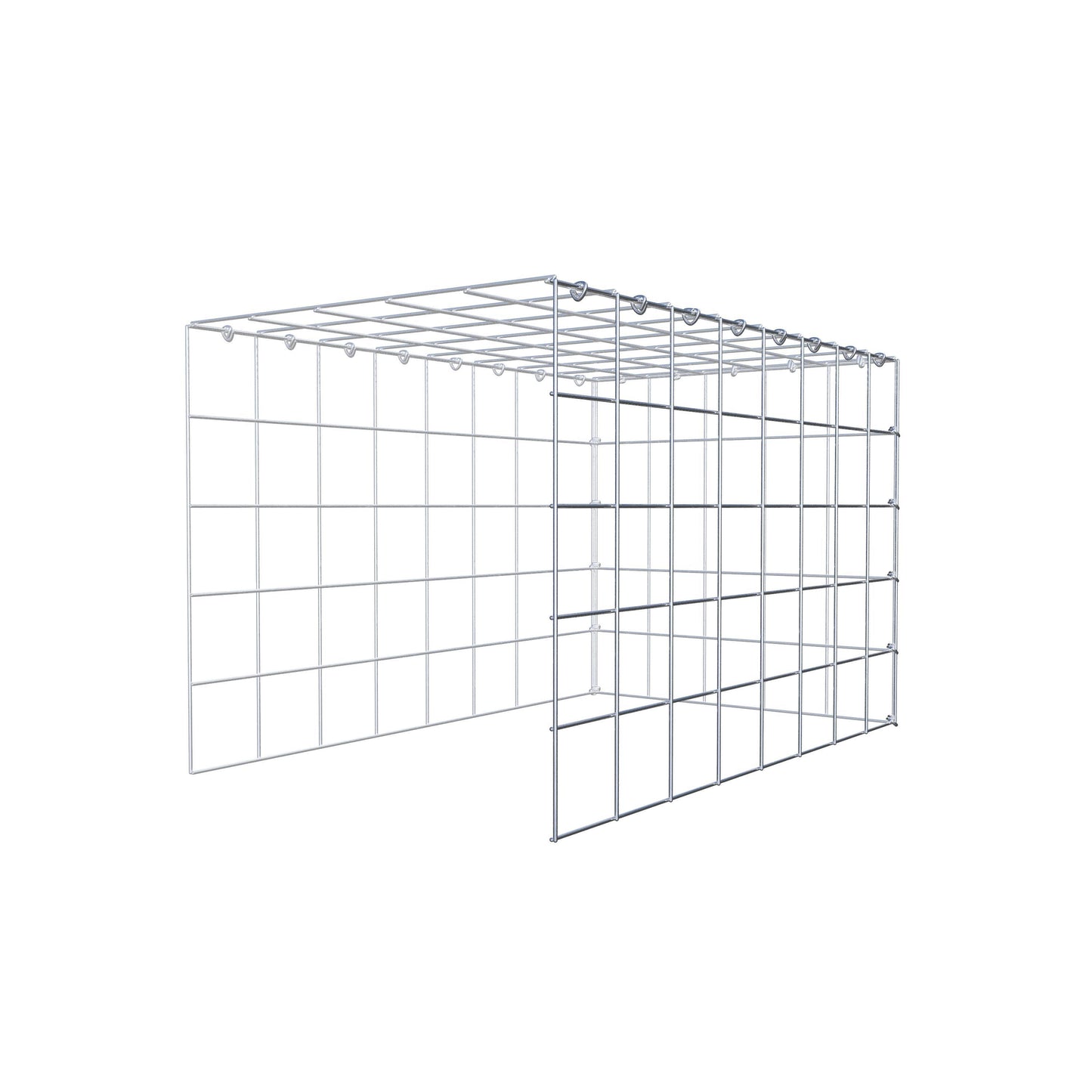 Tilläggspåle typ 4 80 cm x 50 cm x 50 cm (L x H x D), maskstorlek 10 cm x 10 cm, C-ring