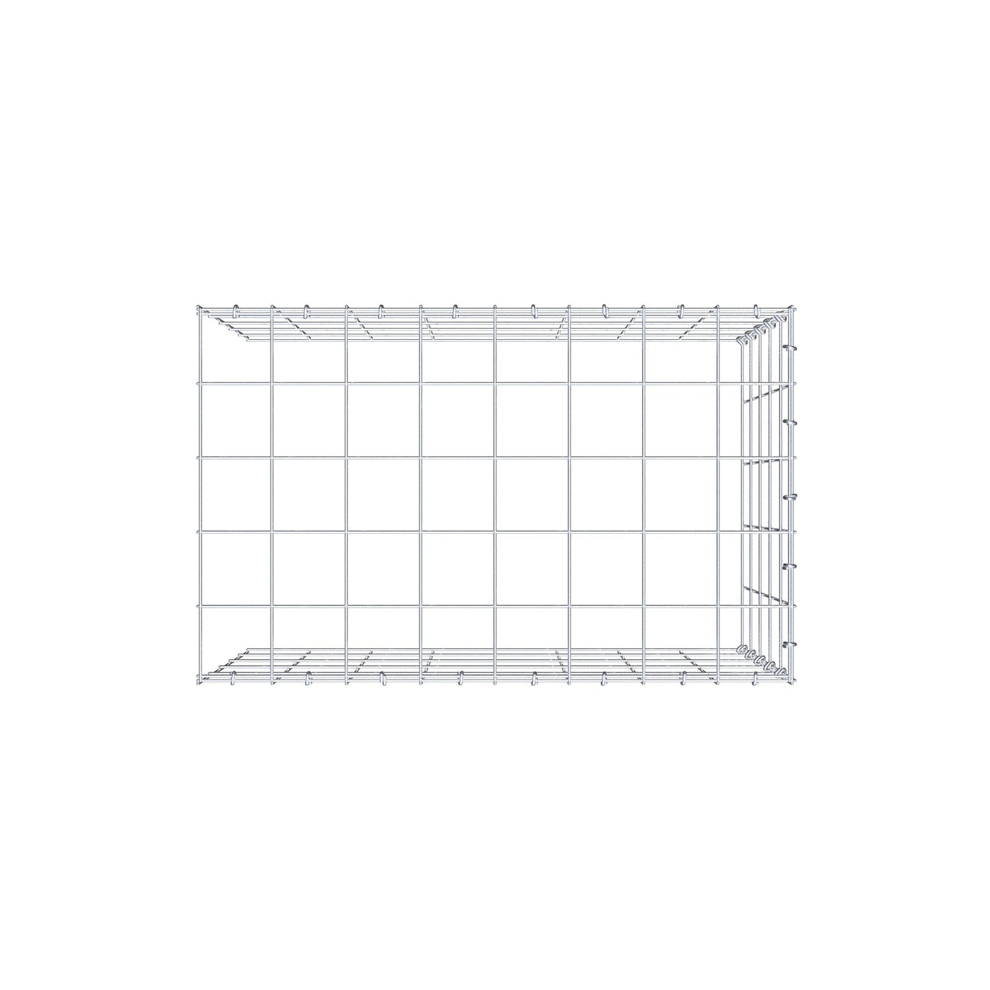 Tilläggspåle typ 4 80 cm x 50 cm x 50 cm (L x H x D), maskstorlek 10 cm x 10 cm, C-ring