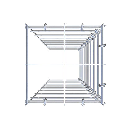 Gavión complementario de tipo 4 100 cm x 20 cm x 20 cm (L x A x P), malla 10 cm x 10 cm, anillo en C