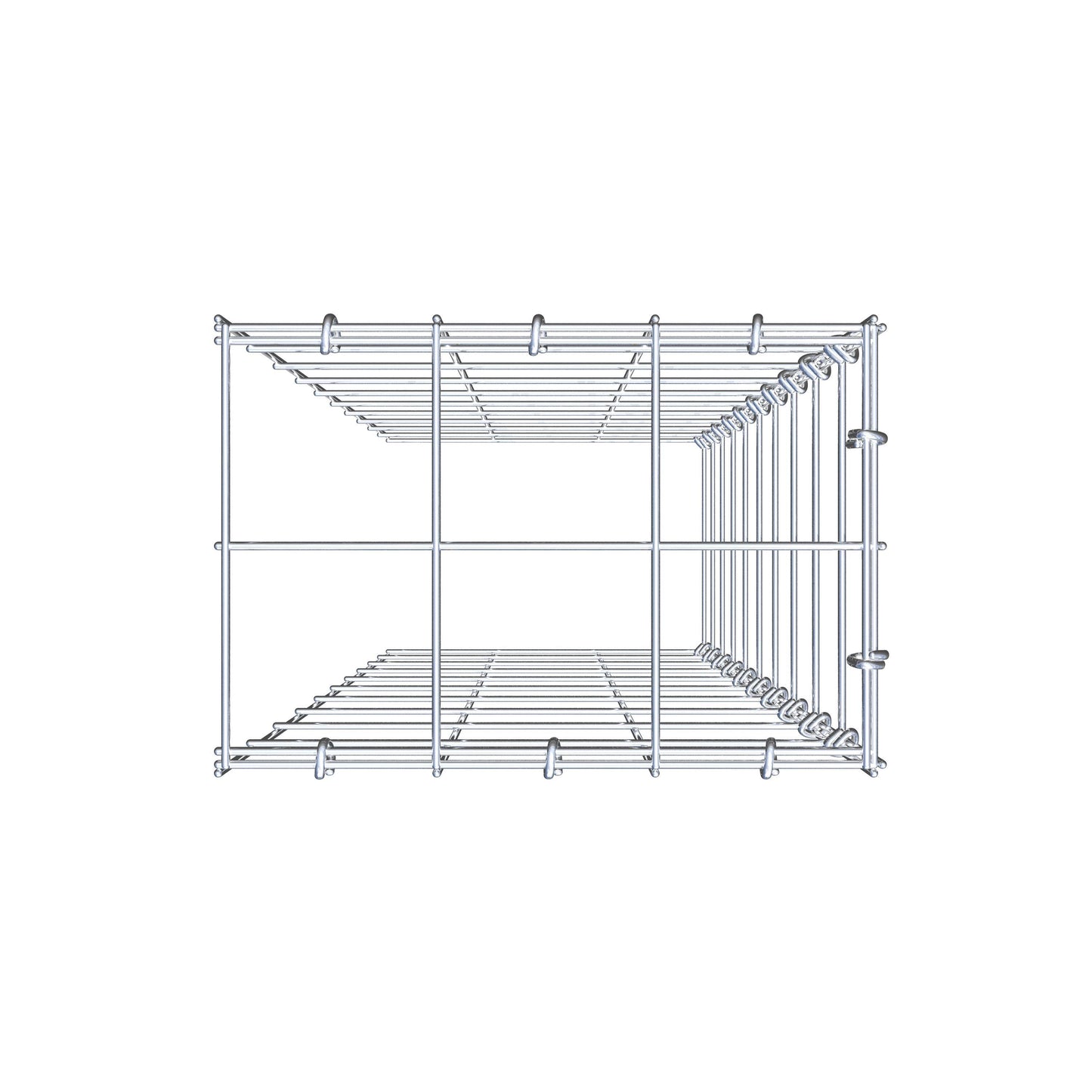 Gabião Tipo 4 100 cm x 30 cm x 20 cm (C x A x P), malhagem 10 cm x 10 cm, anel C