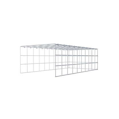 Anbaugabione Typ 4 100 cm x 30 cm x 50 cm (L x H x T), Maschenweite 10 cm x 10 cm, C-Ring