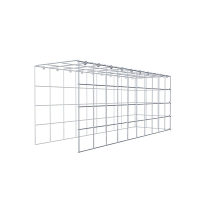 Mounted gabion type 4 100 cm x 40 cm x 30 cm (L x H x D), mesh size 10 cm x 10 cm, C-ring