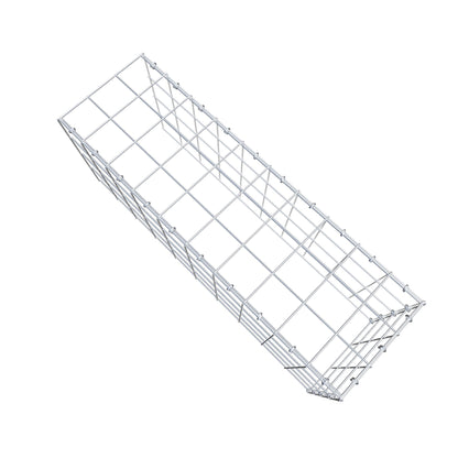 Mounted gabion type 4 100 cm x 40 cm x 30 cm (L x H x D), mesh size 10 cm x 10 cm, C-ring