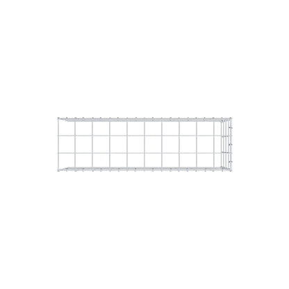 Mounted gabion type 4 100 cm x 40 cm x 30 cm (L x H x D), mesh size 10 cm x 10 cm, C-ring