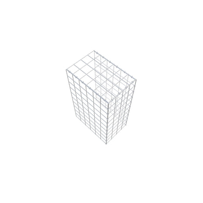 Fourche rapportée type 4 100 cm x 60 cm x 40 cm (L x H x P), mailles 10 cm x 10 cm, anneau en C