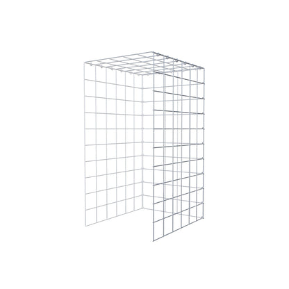 Mounted gabion type 4 100 cm x 60 cm x 50 cm (L x H x D), mesh size 10 cm x 10 cm, C-ring