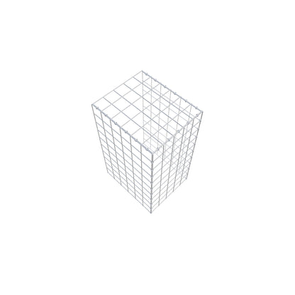 Mounted gabion type 4 100 cm x 60 cm x 50 cm (L x H x D), mesh size 10 cm x 10 cm, C-ring