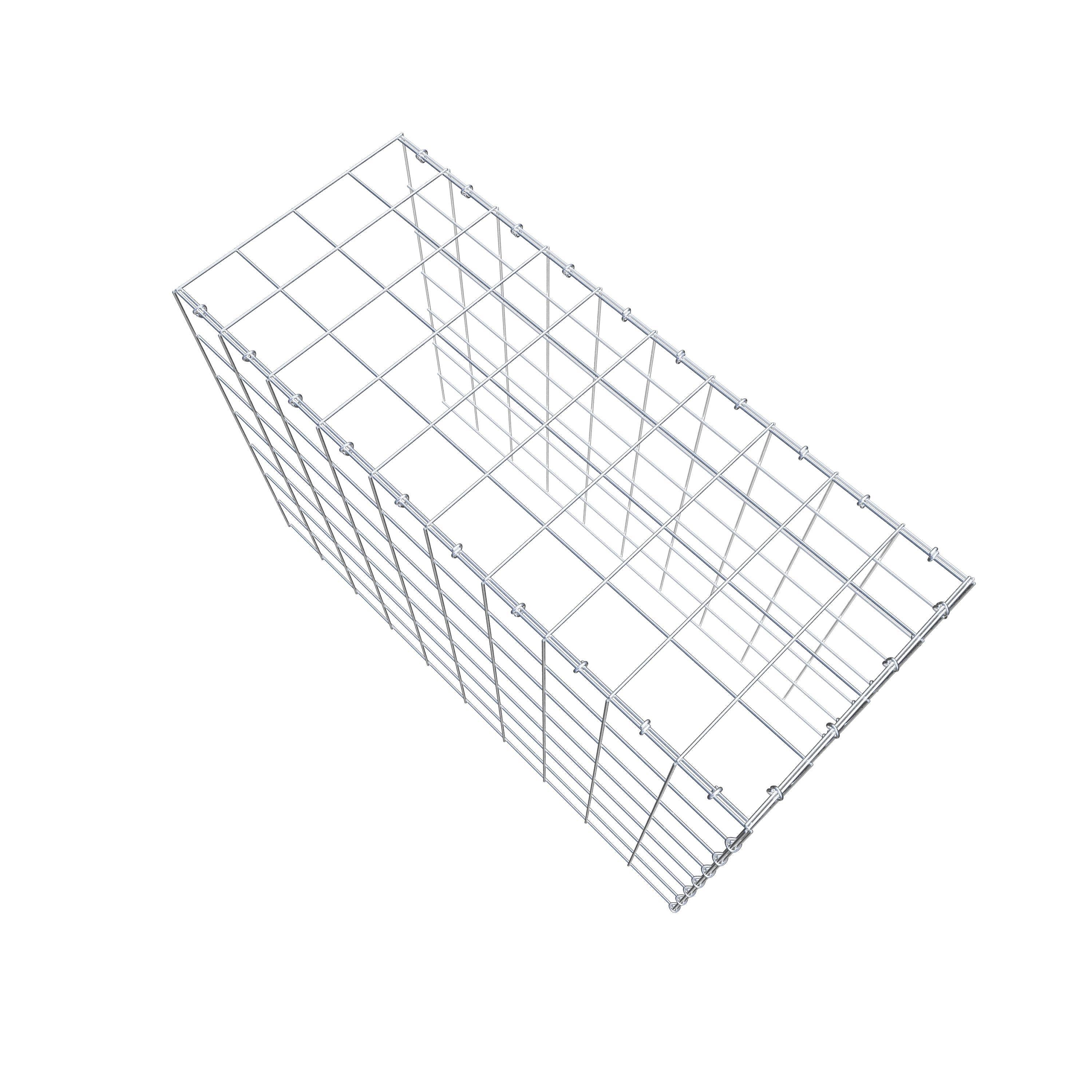 Opzetpaal type 4 100 cm x 70 cm x 40 cm (L x H x D), maaswijdte 10 cm x 10 cm, C-ring