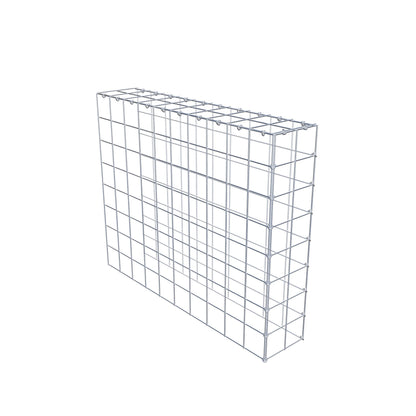 Mounted gabion type 4 100 cm x 80 cm x 20 cm (L x H x D), mesh size 10 cm x 10 cm, C-ring