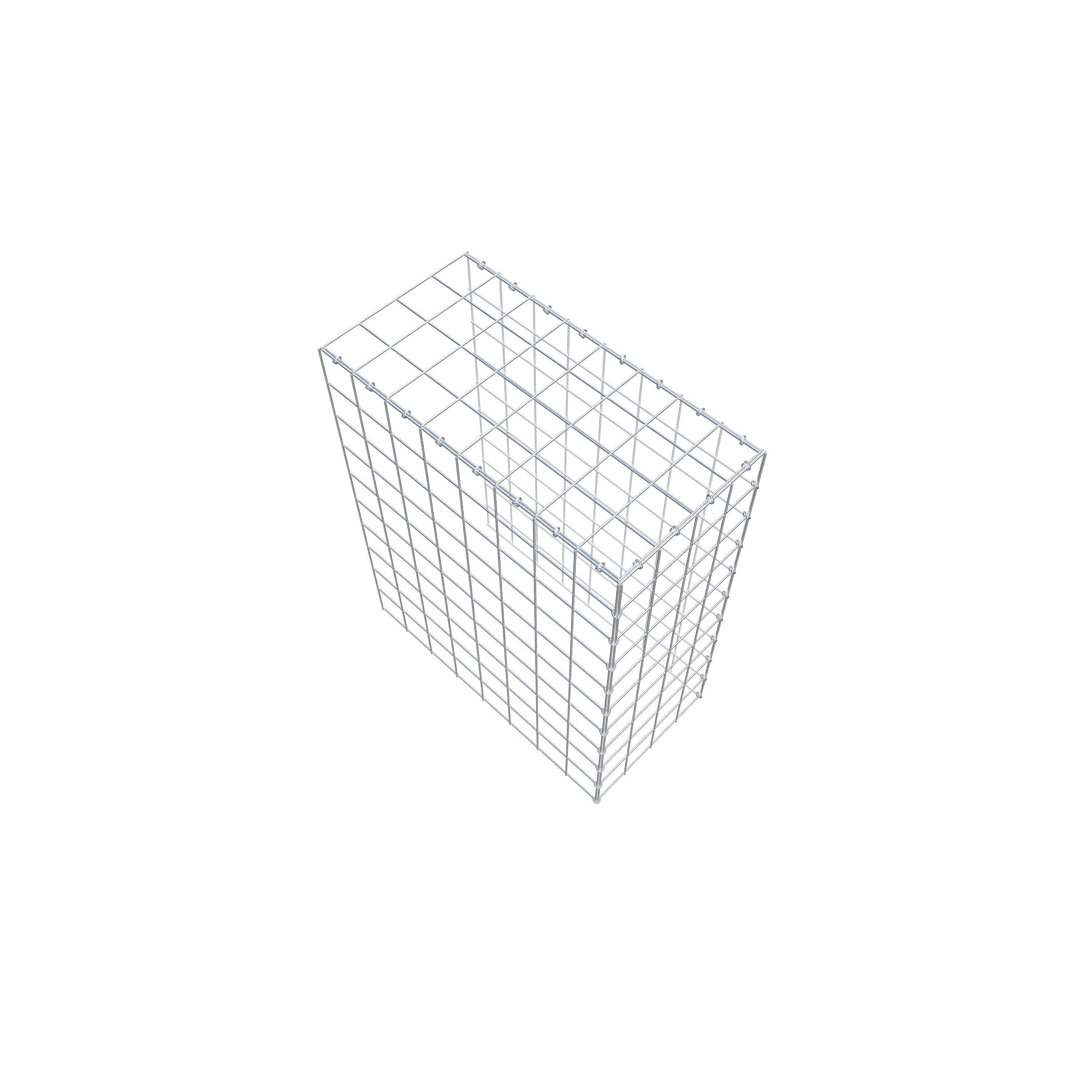 Mounted gabion type 4 100 cm x 80 cm x 40 cm (L x H x D), mesh size 10 cm x 10 cm, C-ring