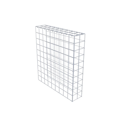 Typ 4 påbyggnadsgabion 100 cm x 90 cm x 20 cm (L x H x D), maskstorlek 10 cm x 10 cm, C-ring