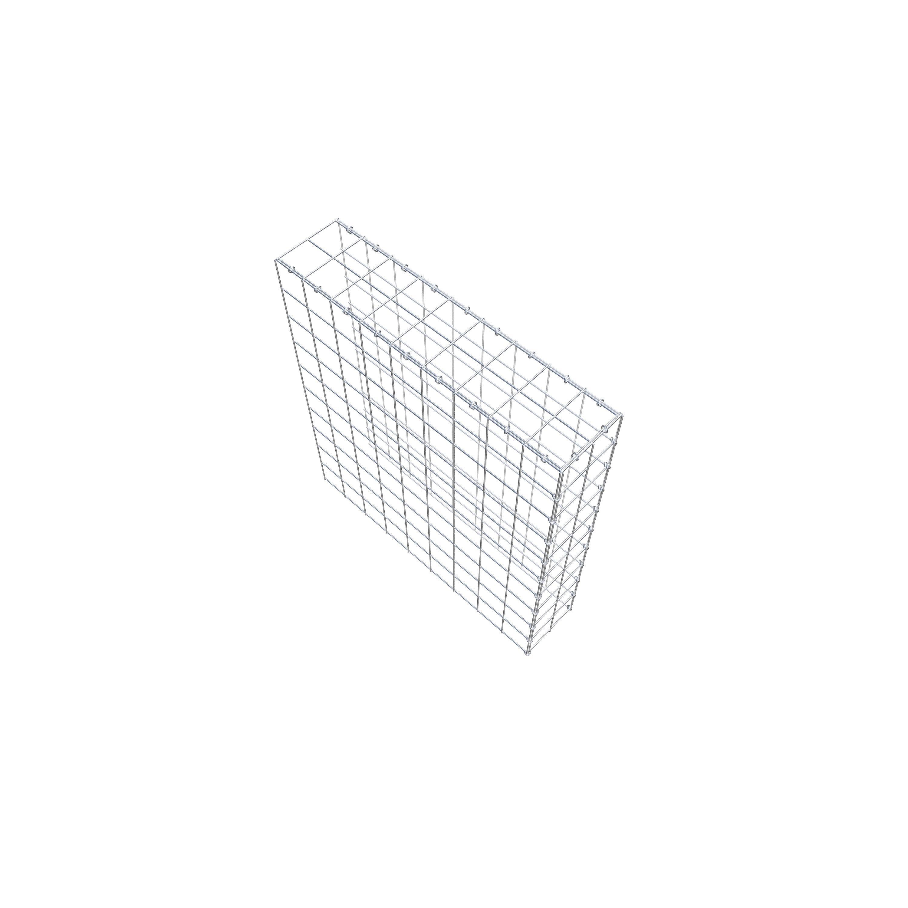 Add-on schanskorf type 4 100 cm x 90 cm x 20 cm (L x H x D), maaswijdte 10 cm x 10 cm, C-ring