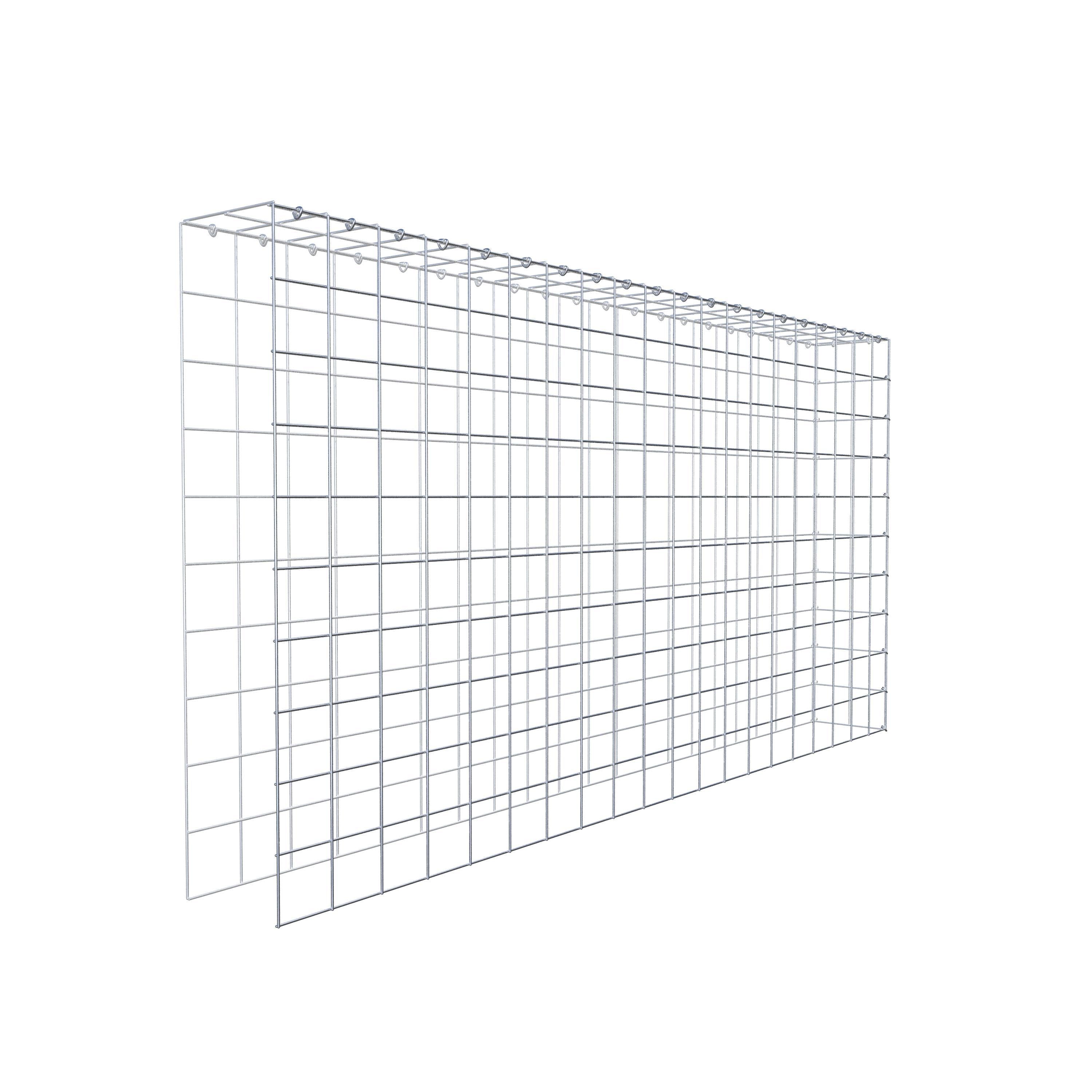 Mounted gabion type 4 200 cm x 100 cm x 20 cm (L x H x D), mesh size 10 cm x 10 cm, C-ring