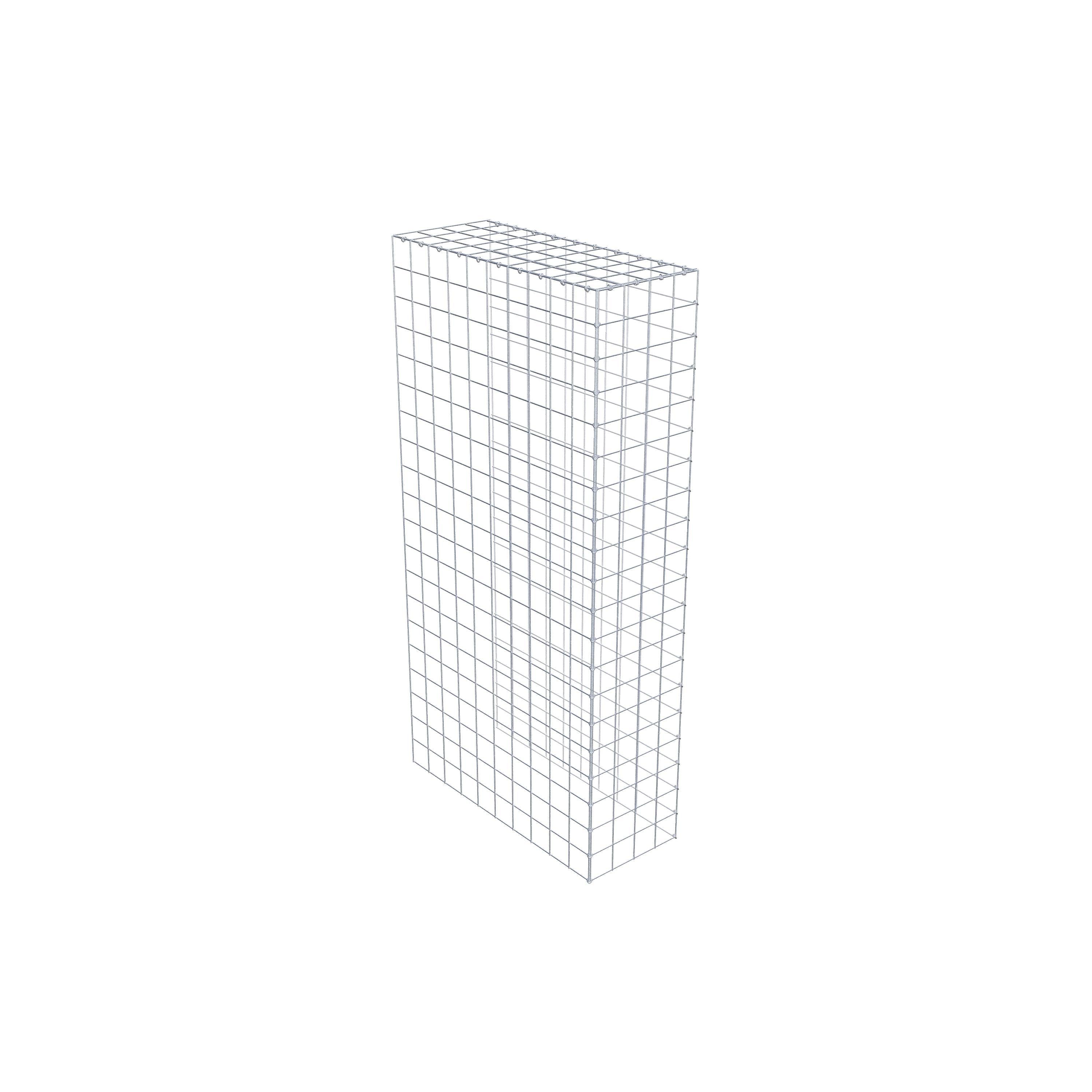 Monteret gabion type 4 200 cm x 100 cm x 40 cm (L x H x D), maskestørrelse 10 cm x 10 cm, C-ring