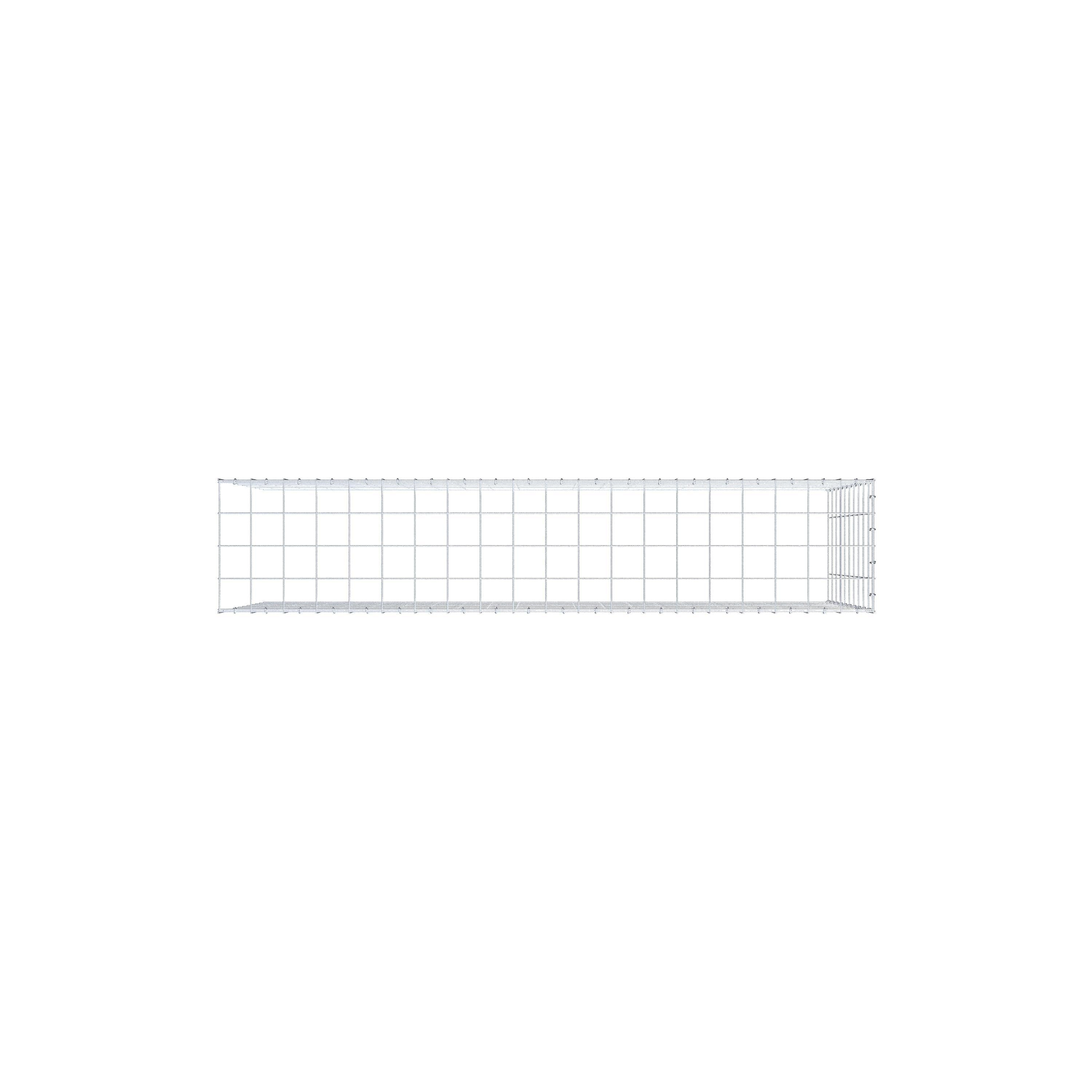 Add-on schanskorf type 4 200 cm x 100 cm x 40 cm (L x H x D), maaswijdte 10 cm x 10 cm, C-ring