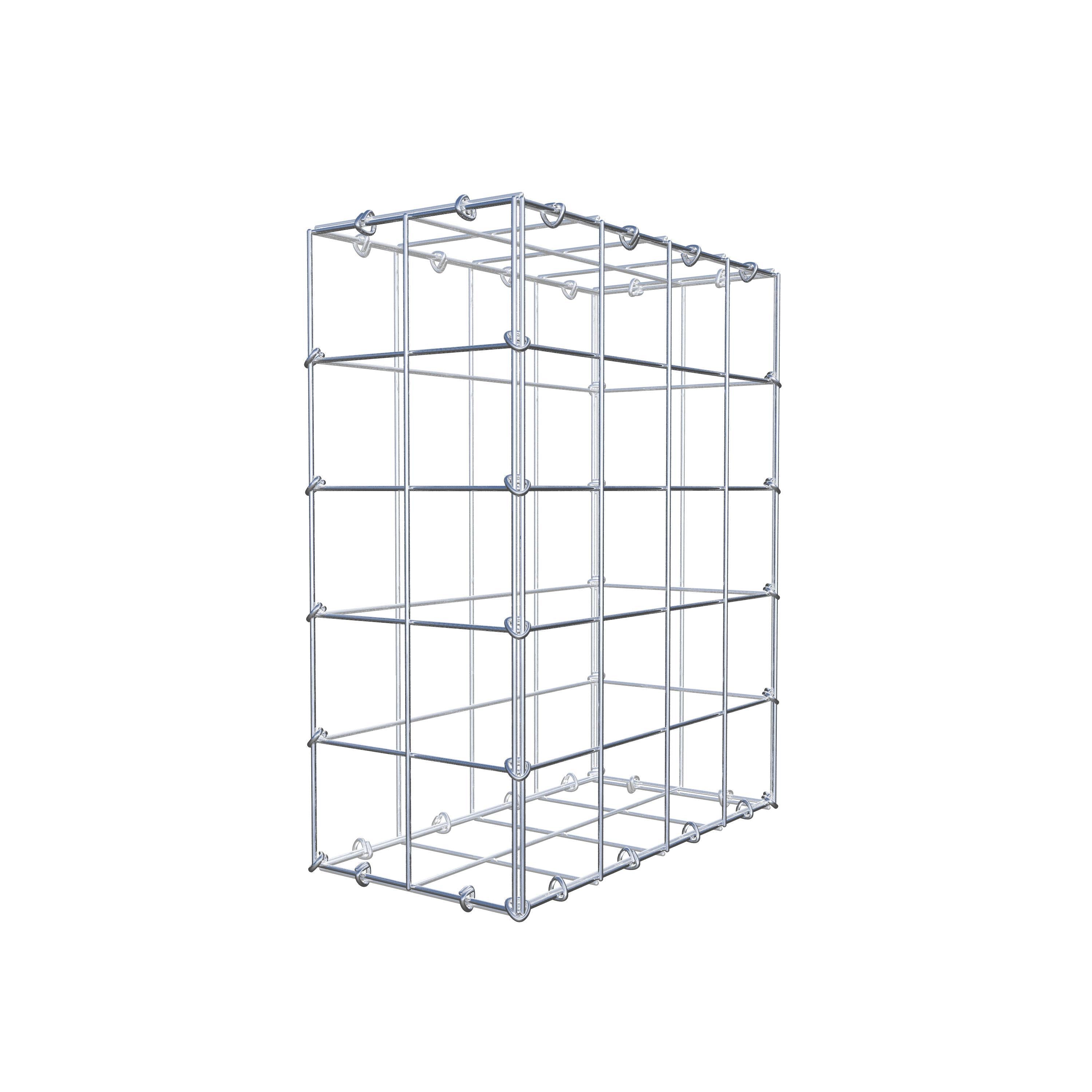 Gabion 50 cm x 40 cm x 20 cm (L x H x D), maskestørrelse 10 cm x 10 cm, C-ring