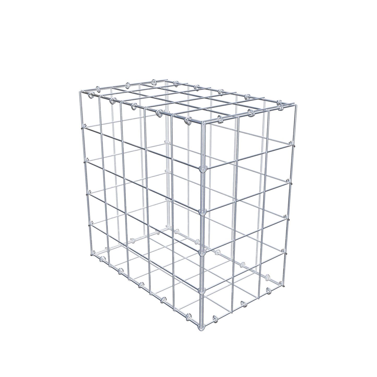 Gabion 50 cm x 50 cm x 30 cm (L x H x D), maskstorlek 10 cm x 10 cm, C-ring