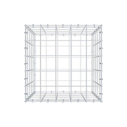 Gabion 50 cm x 50 cm x 50 cm (L x H x D), mesh size 10 cm x 10 cm, C-ring