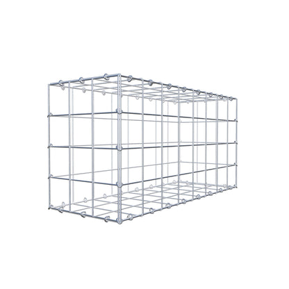 Gabion 80 cm x 40 cm x 30 cm (L x H x P), mailles 10 cm x 10 cm, anneau en C
