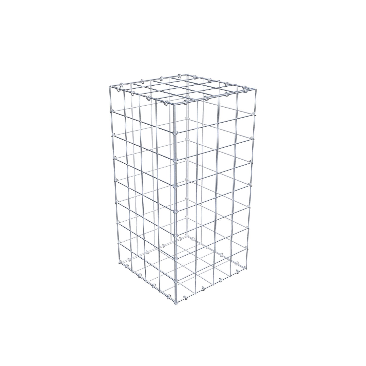 Gabion 80 cm x 40 cm x 40 cm (L x H x D), mesh size 10 cm x 10 cm, C-ring