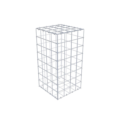 Gabion 80 cm x 40 cm x 40 cm (L x H x D), mesh size 10 cm x 10 cm, C-ring