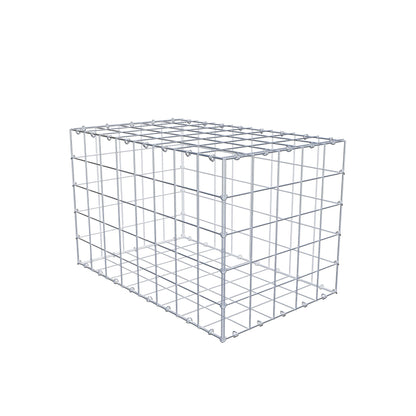 Gabion 80 cm x 50 cm x 50 cm (L x H x D), maskestørrelse 10 cm x 10 cm, C-ring
