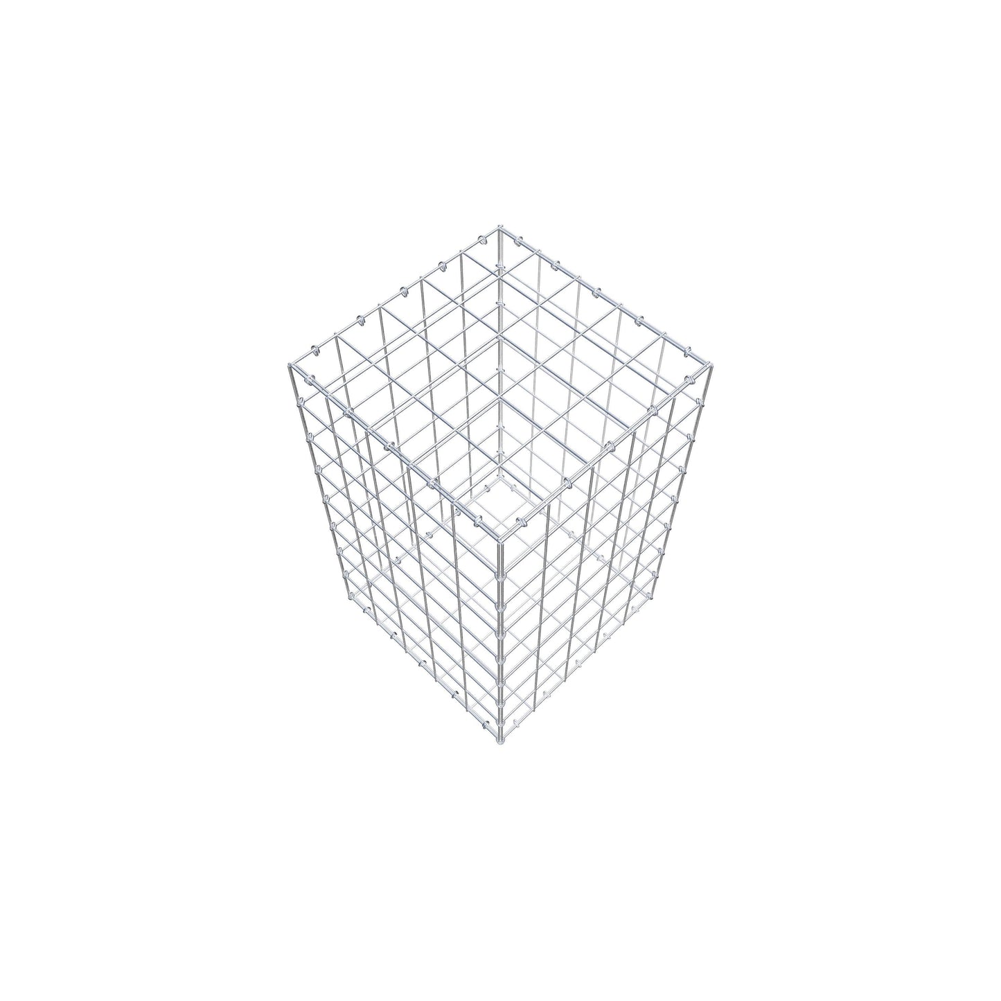 Gabion 80 cm x 50 cm x 50 cm (L x H x D), maskestørrelse 10 cm x 10 cm, C-ring