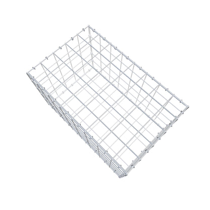 Gabion 80 cm x 50 cm x 50 cm (L x H x D), maskestørrelse 10 cm x 10 cm, C-ring