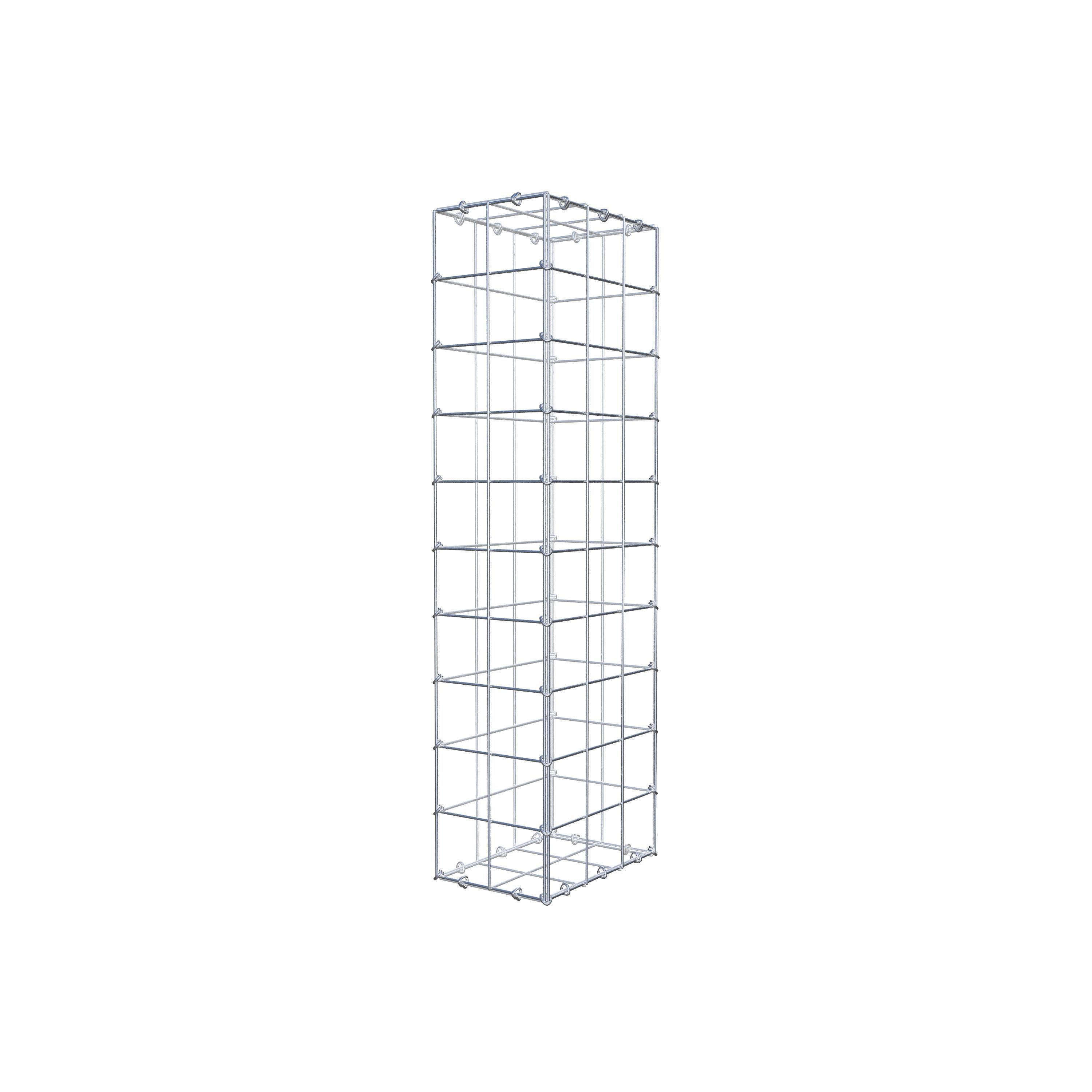 Gabion 100 cm x 30 cm x 20 cm (L x H x D), maskestørrelse 10 cm x 10 cm, C-ring