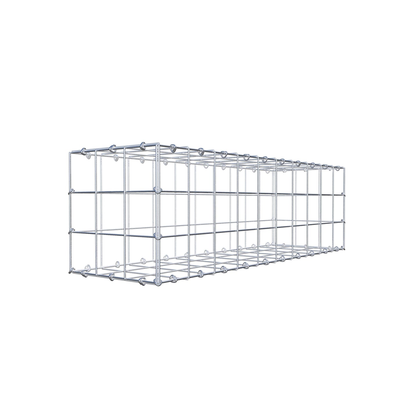 Gabião 100 cm x 30 cm x 30 cm (C x A x P), malhagem 10 cm x 10 cm, anel C