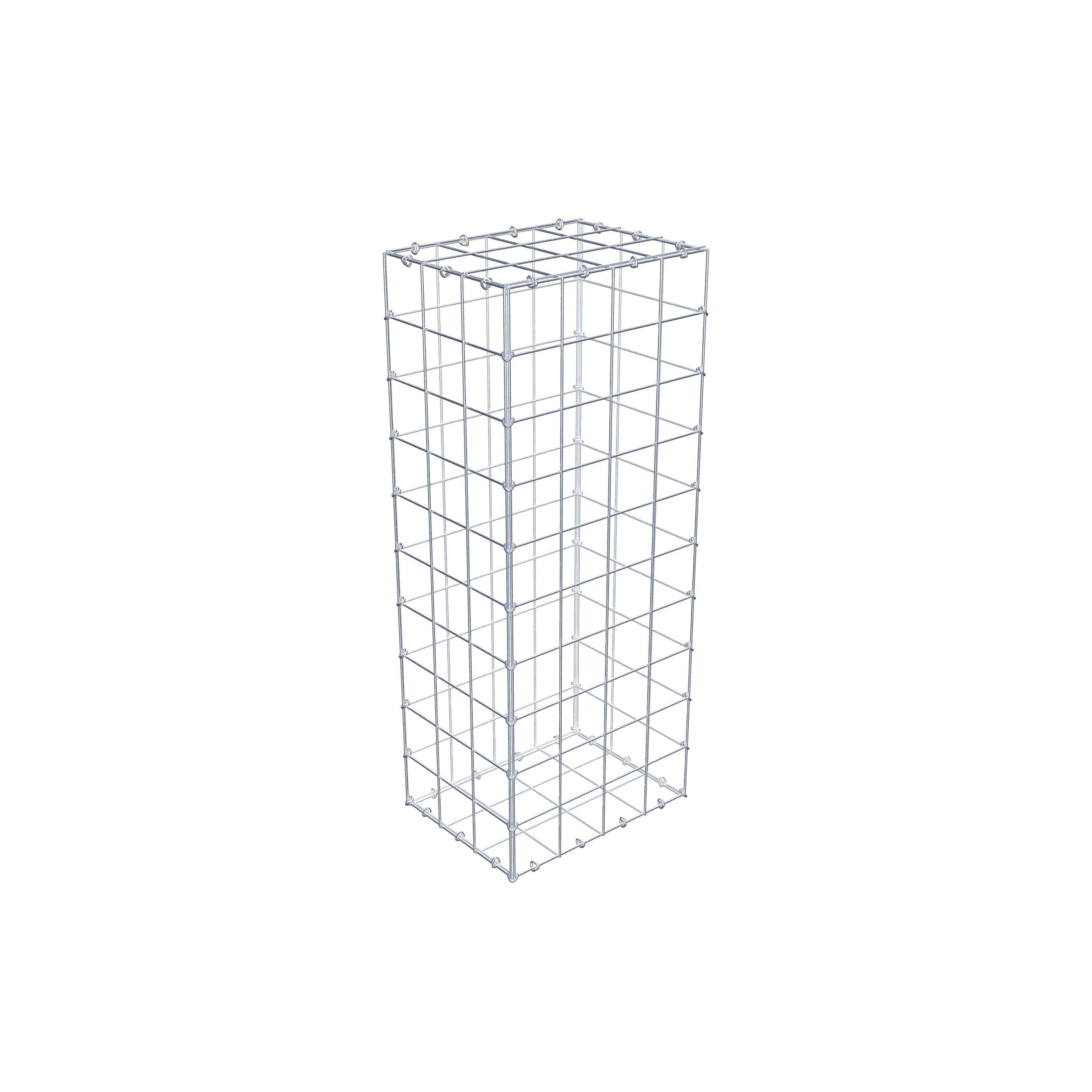 Schanskorf 100 cm x 30 cm x 40 cm (L x H x D), maaswijdte 10 cm x 10 cm, C-ring