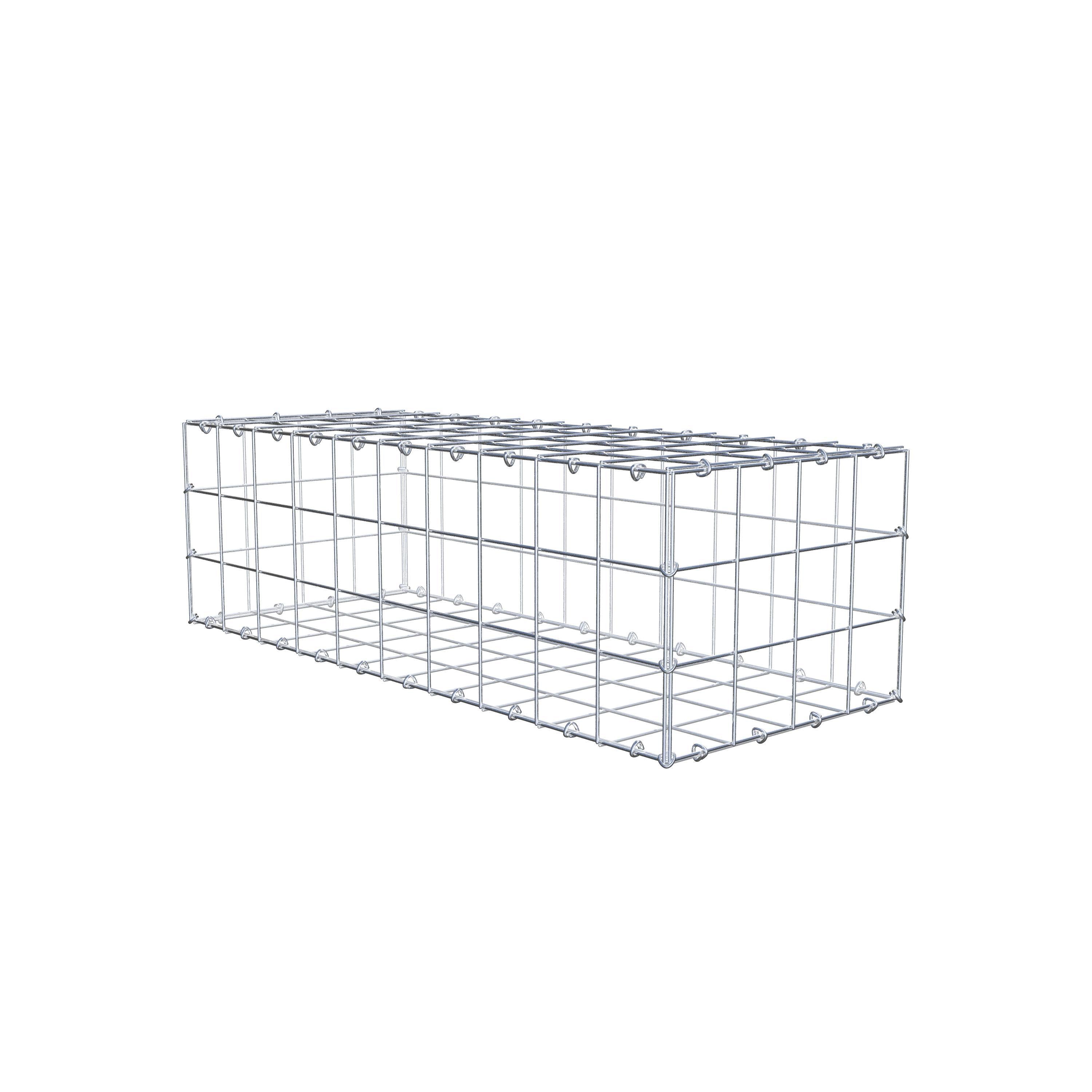 Gabion 100 cm x 30 cm x 40 cm (L x H x D), maskestørrelse 10 cm x 10 cm, C-ring