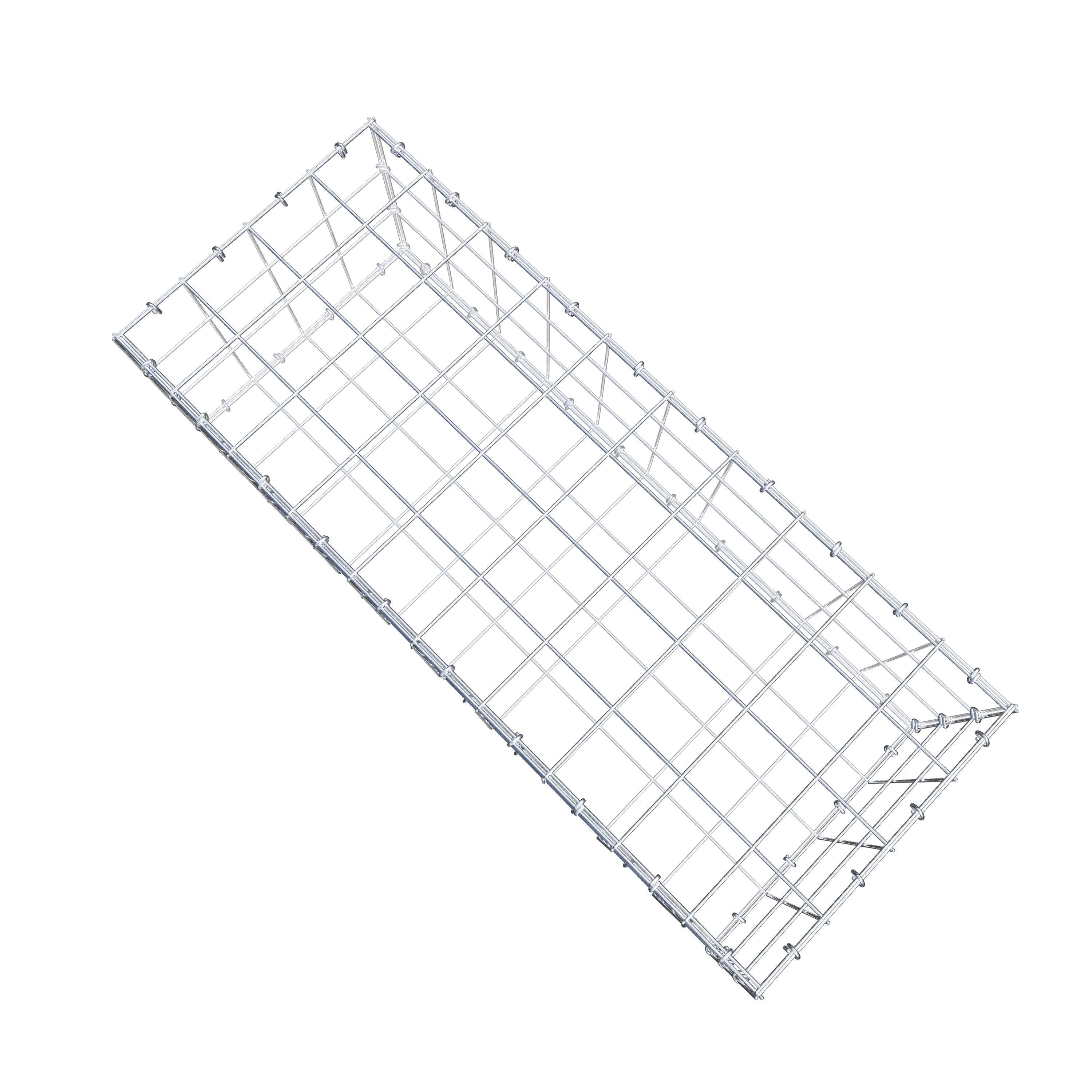 Schanskorf 100 cm x 30 cm x 40 cm (L x H x D), maaswijdte 10 cm x 10 cm, C-ring