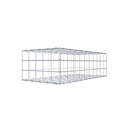 Gavión 100 cm x 30 cm x 50 cm (L x A x P), malla 10 cm x 10 cm, anillo en C