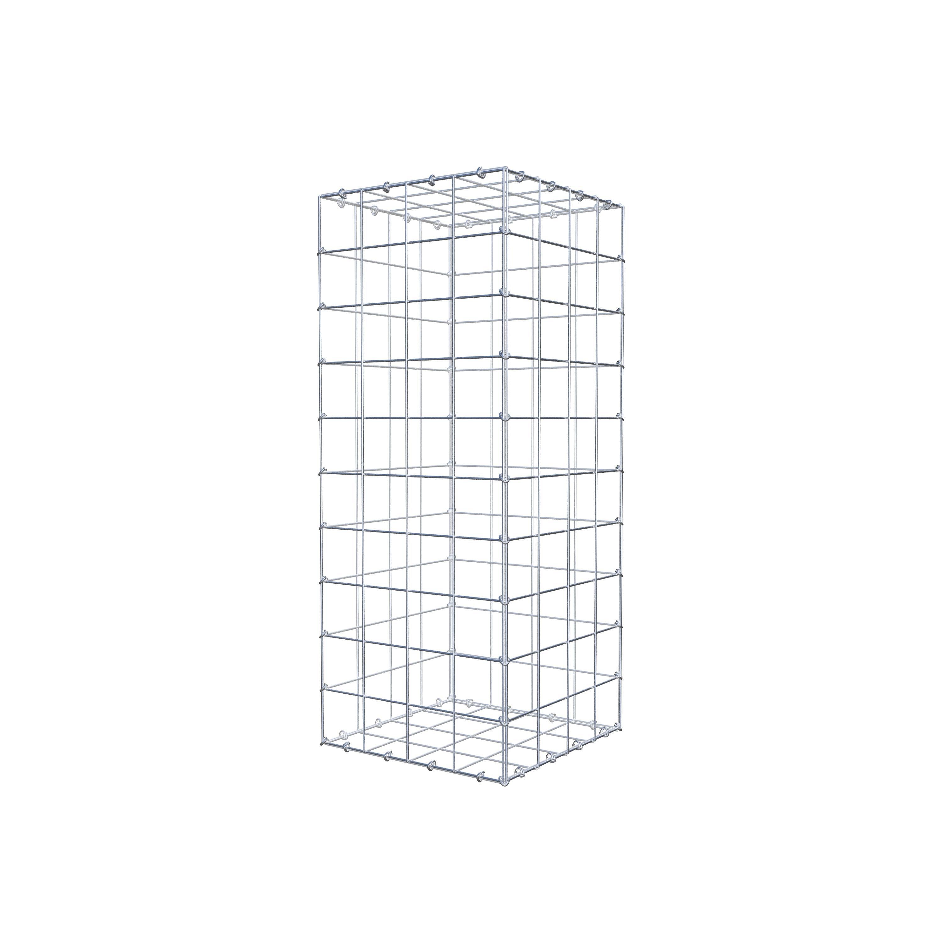 Gabion 100 cm x 40 cm x 40 cm (L x H x D), mesh size 10 cm x 10 cm, C-ring