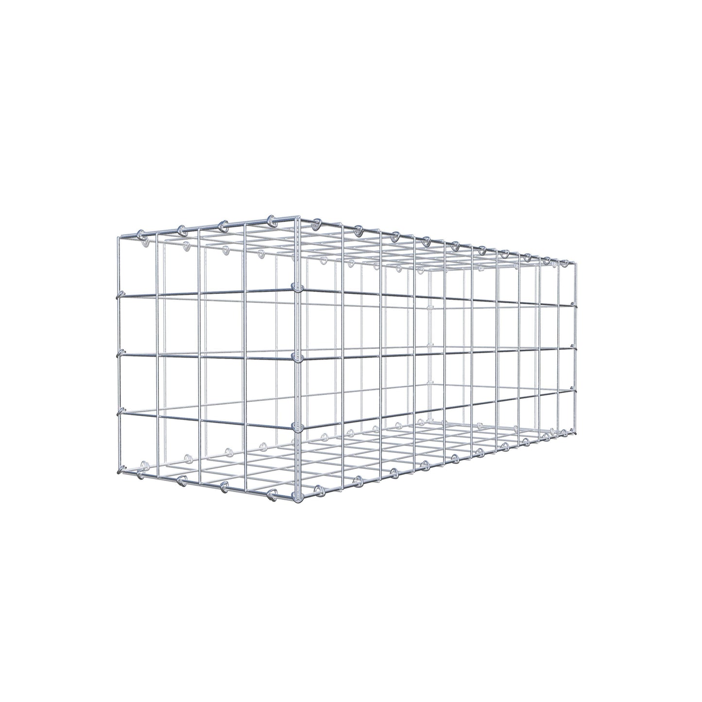 Gabion 100 cm x 40 cm x 40 cm (L x H x P), mailles 10 cm x 10 cm, anneau en C